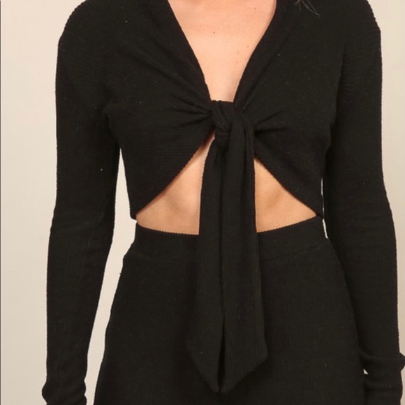 🆕Two piece long sleeve top and wide leg pant set - Picture 7 of 12